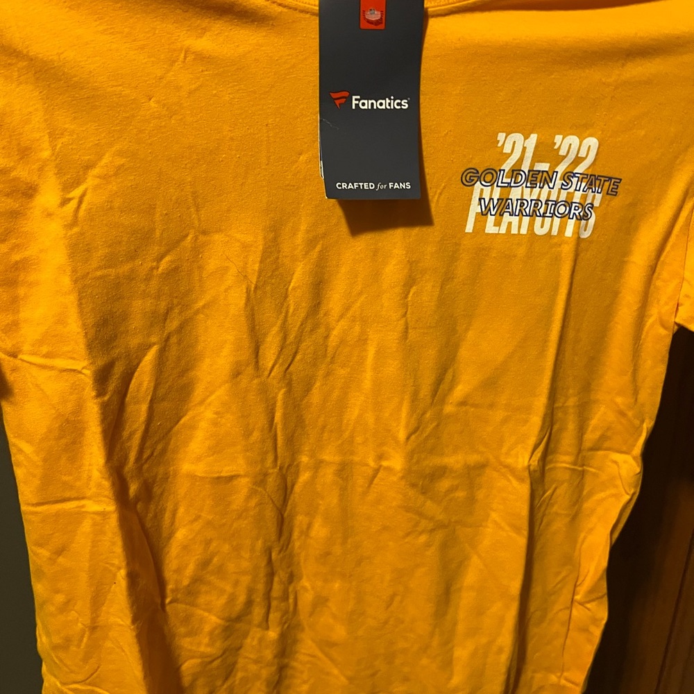 NBA Golden State Warriors Yellow Short Sleeve Tee